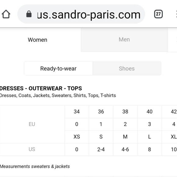 Sandro Paris Alycia Guipure Lace Scalloped Victorian Blouse Nude White NWT Small - Picture 13 of 14